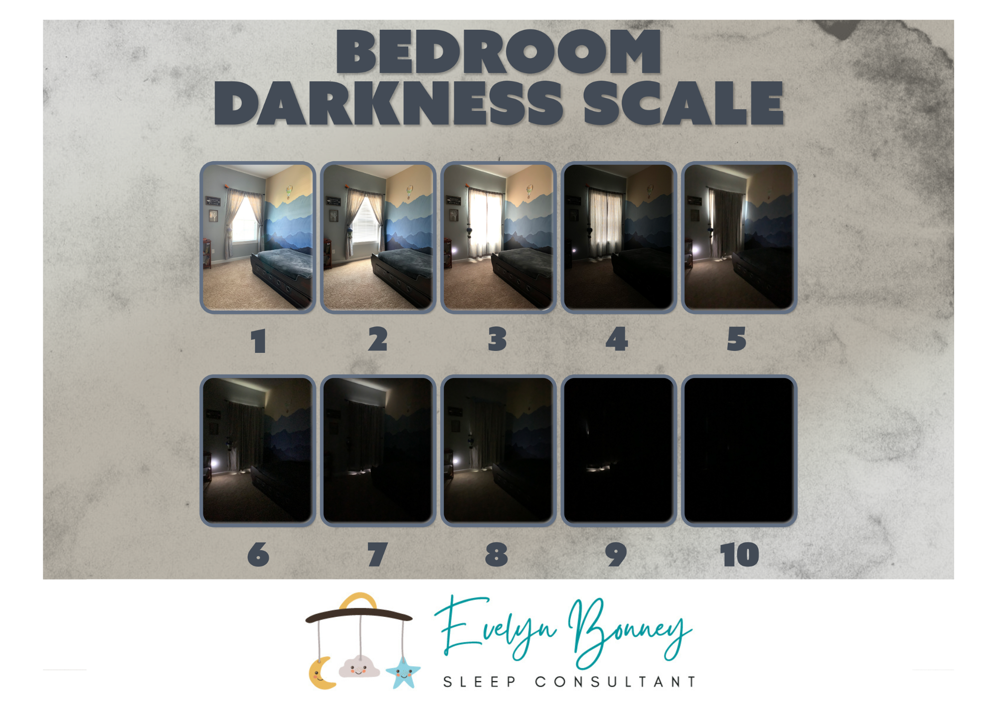 Bedroom darkness scale